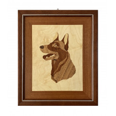 Marquetry Köpek Pano