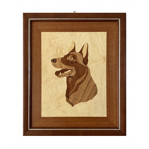 Marquetry Köpek Pano